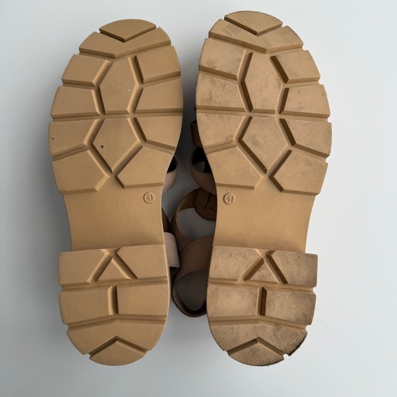 Free People EUC Delaney Chunky Pink Beige Fisherman Sandal EU 41 US 10 10.5 - Picture 8 of 8